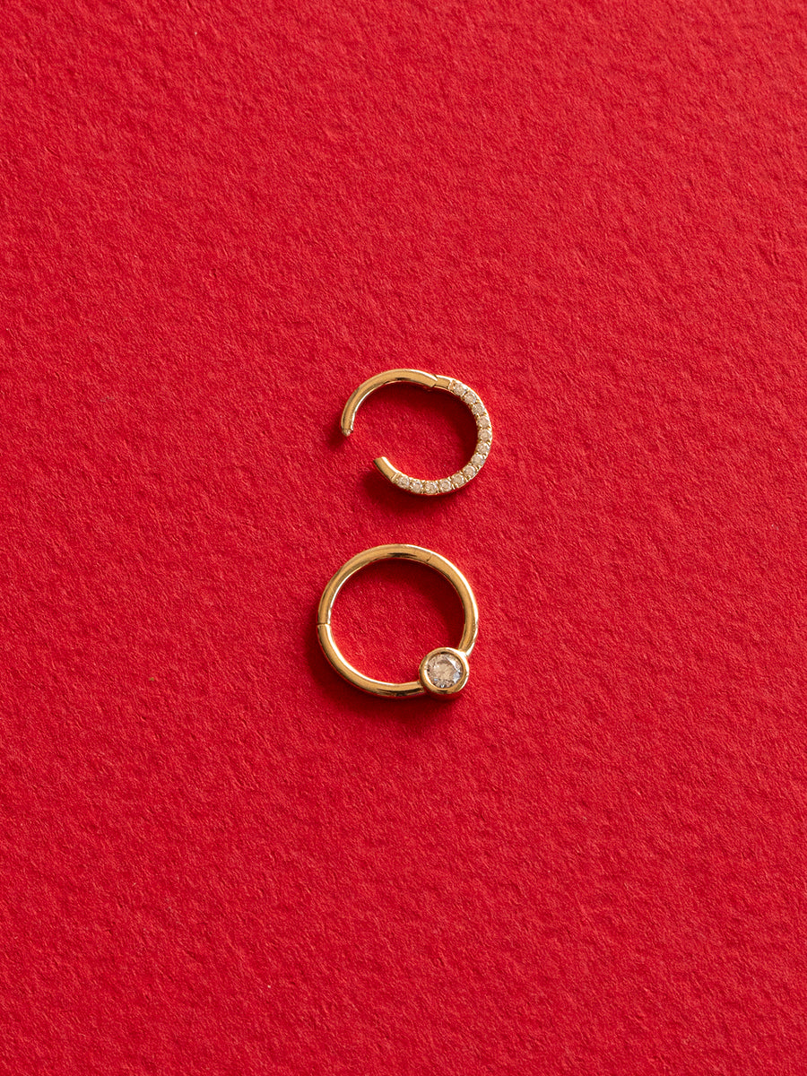 piercing oro 14k joyas oro 14k chile septum daith nostril