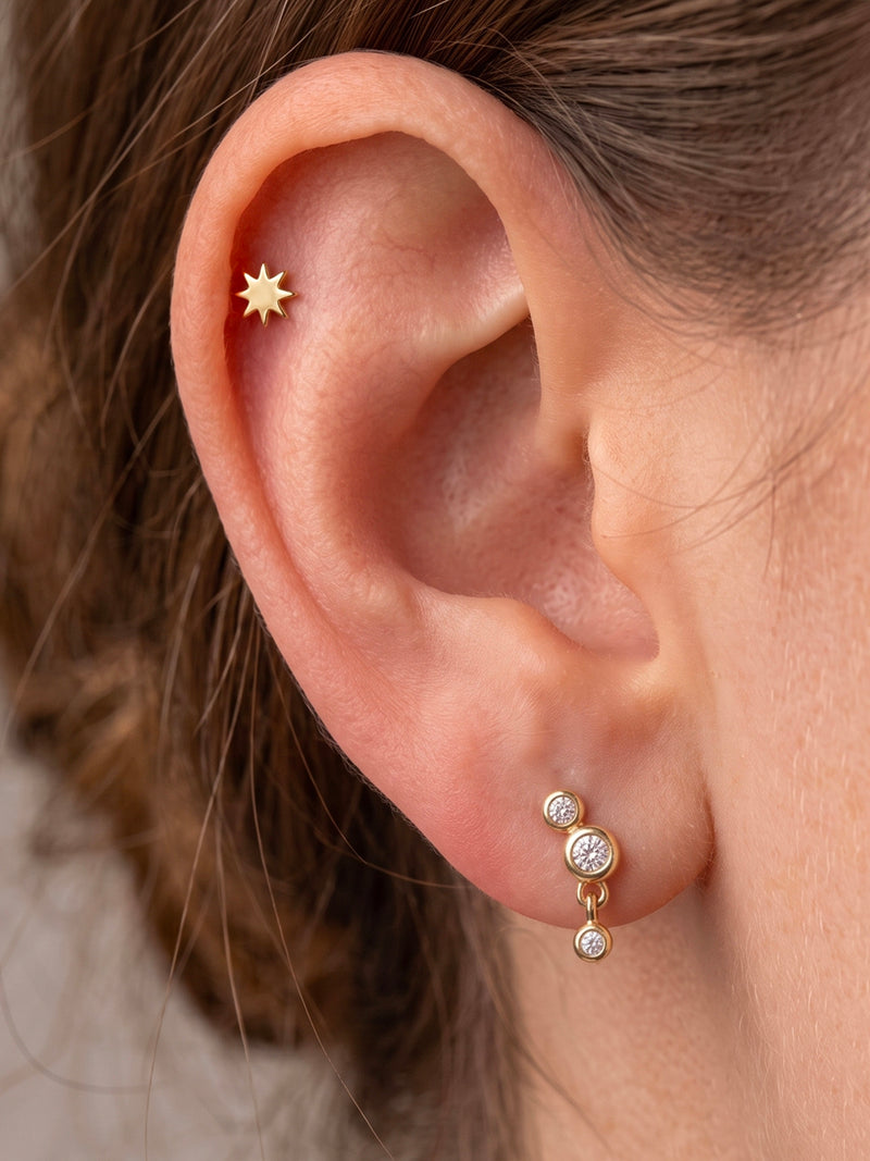 Piercing Hydra - Enchapado 18k