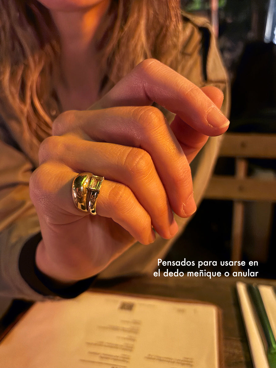 Anillos Remi & Alex - Plata 950/Bronce