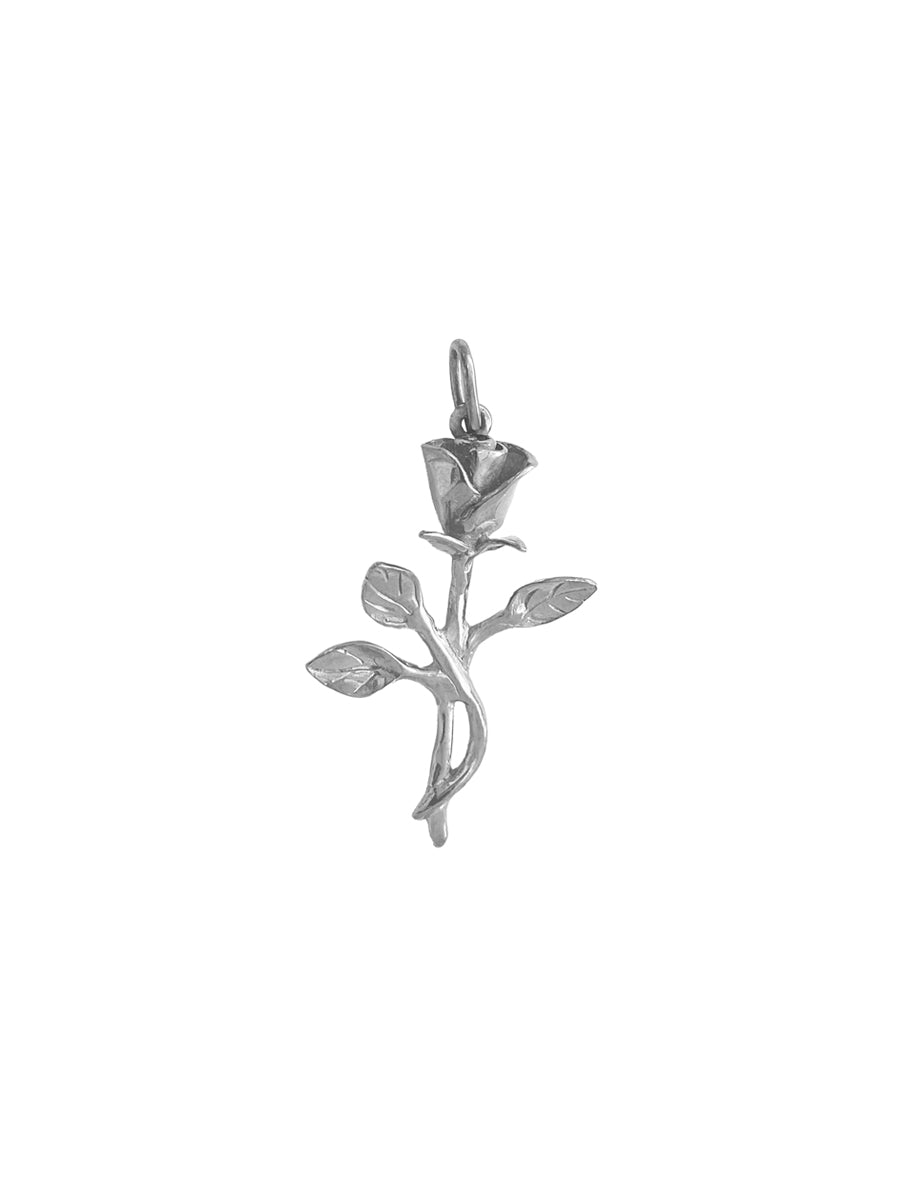 colgante charm plata 925 rosa flor regalo mujer chile aniversario evento