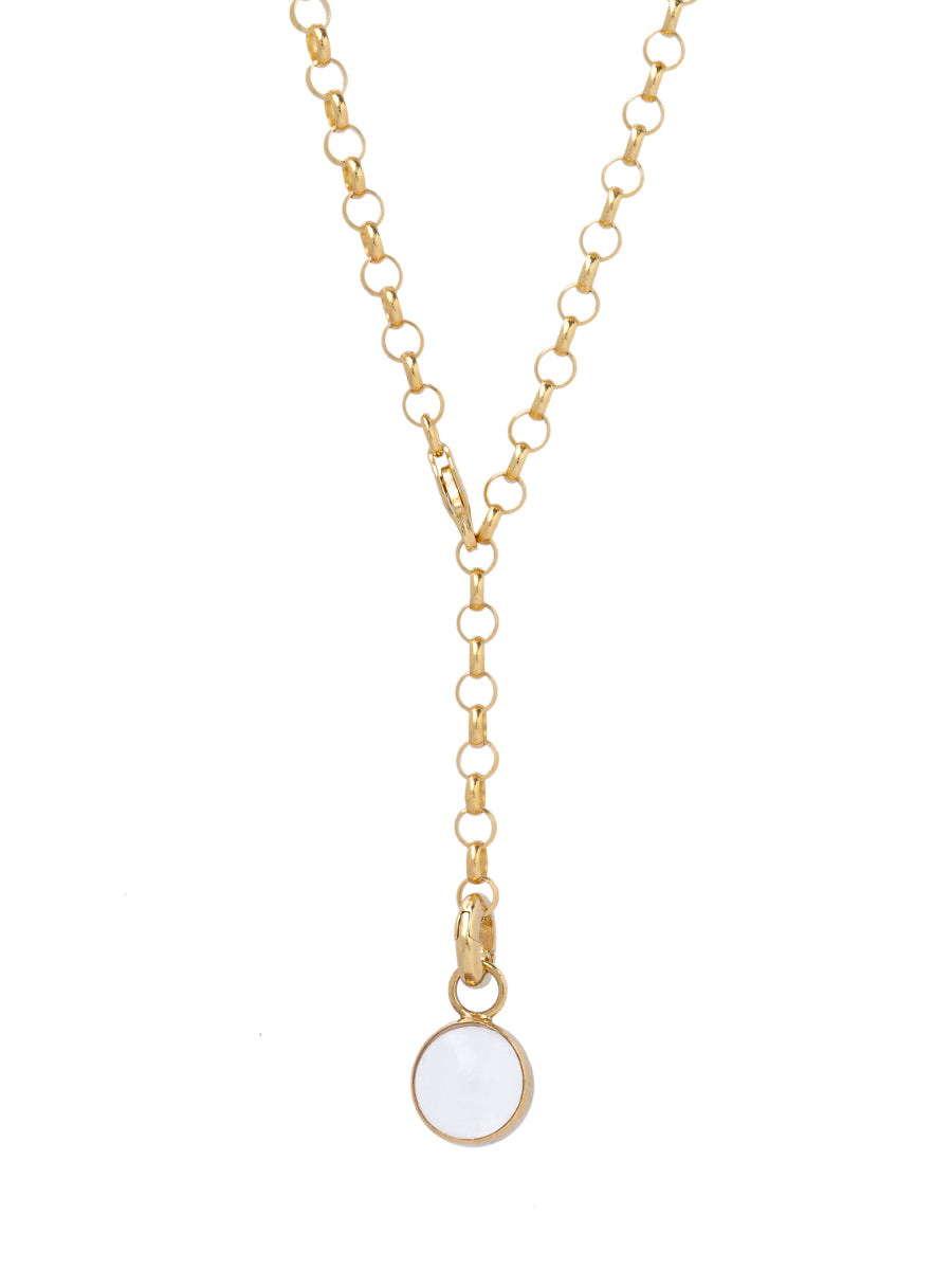 collar plata italiana enchapada colgante cuarzo natural