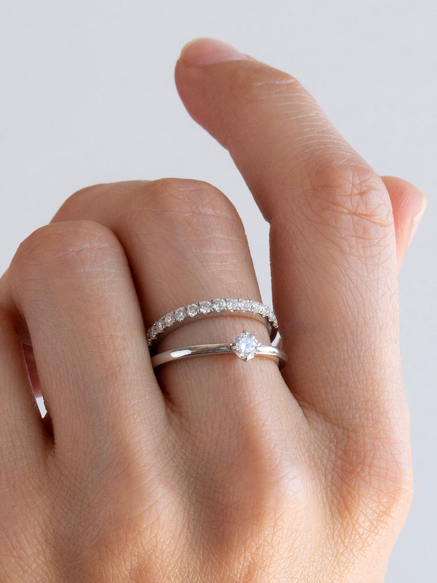 Anillo Único 004 - Plata Rodinada