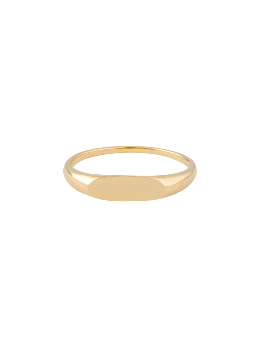 anillo de sello oro amarillo