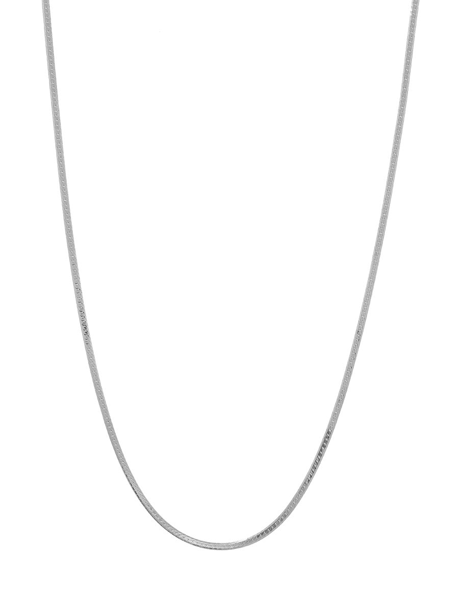 collar plano delgado plata 925