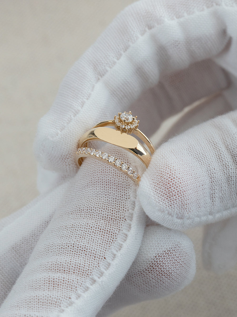 anillo de oro mujer ilusion compromiso